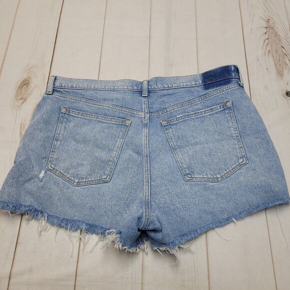 Abercrombie & Fitch the mom shorts high rise ripped distressed 16 - Picture 8 of 8